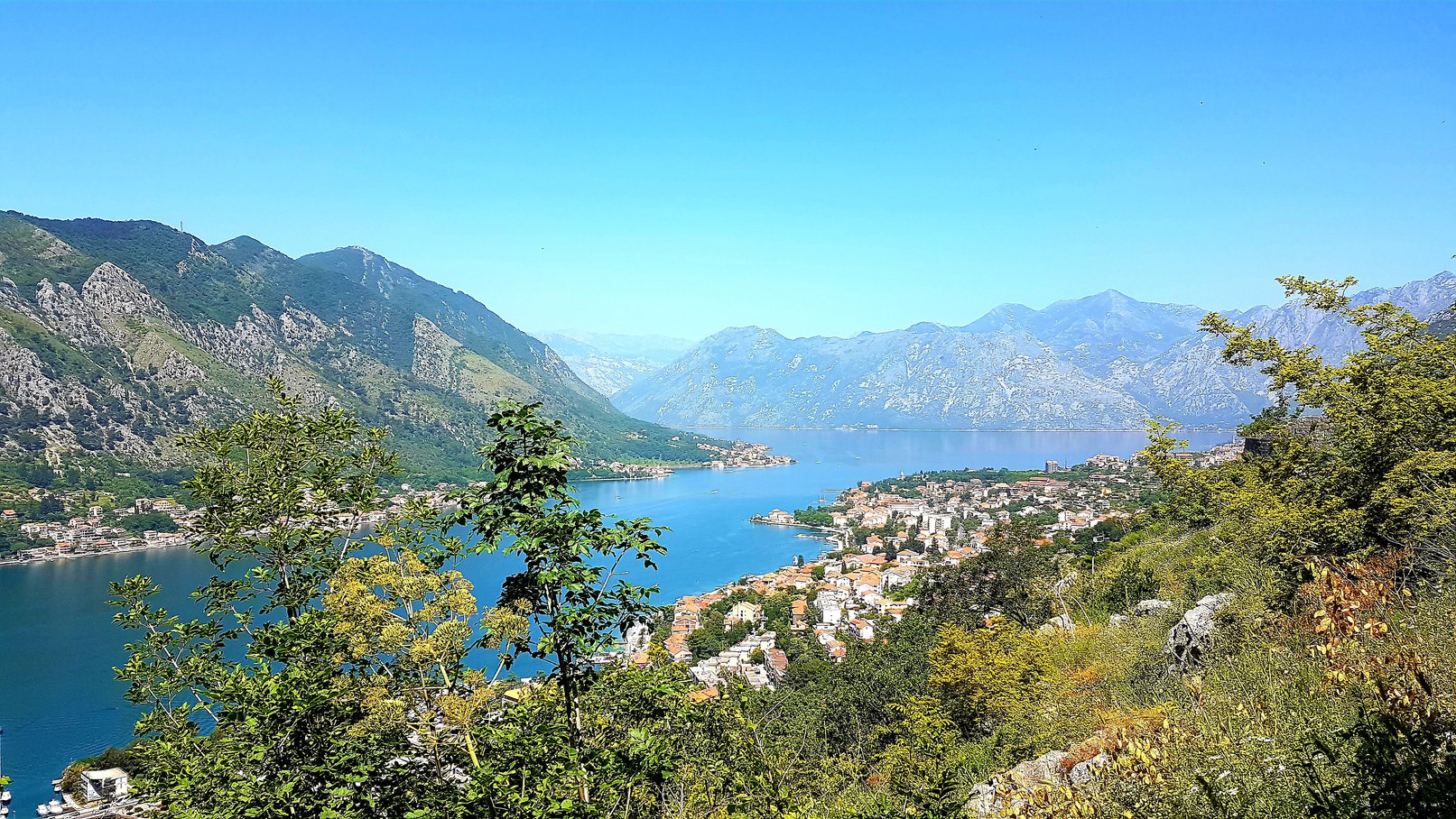 Beautiful mediterranean landscape at ocean with sunshine