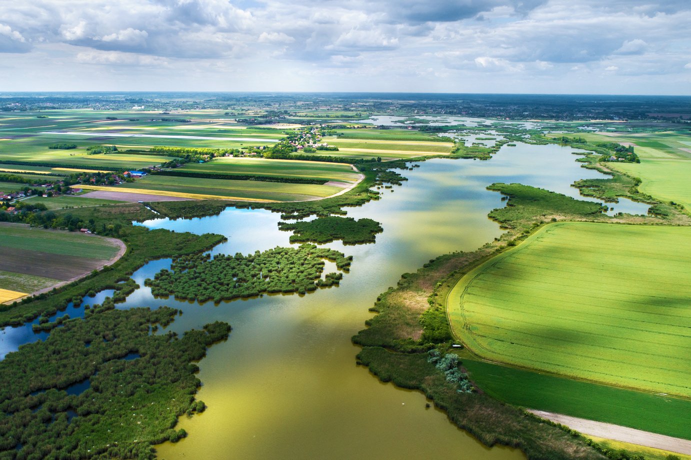 Natural lake with a vast biodiversity.